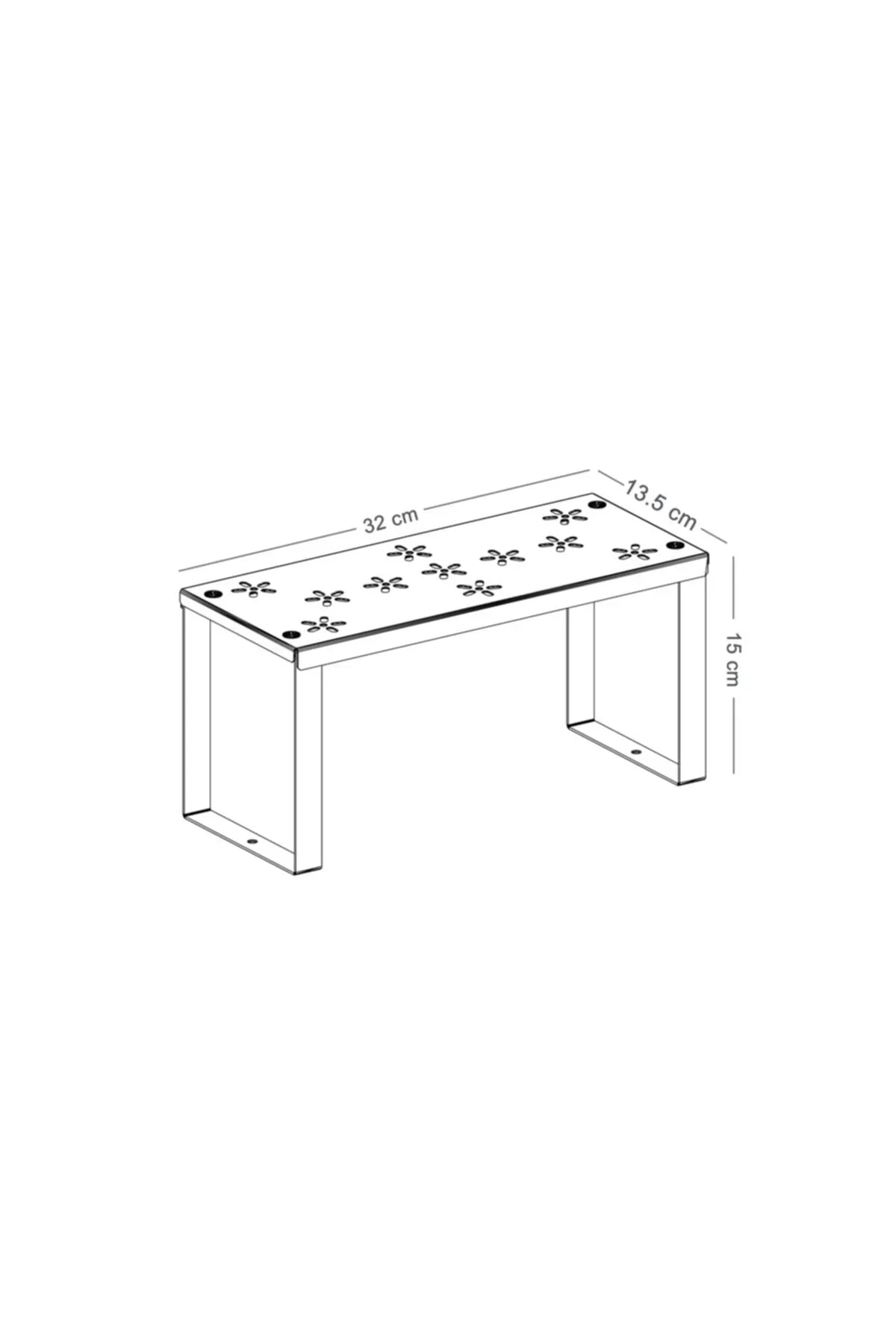 Metal Dolap Içi Raf Düzenleyici Küçük Boy Tezgah Üstü Düzenleyici