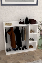 Raflı ve Askılıklı Elbise Dolabı – 120 cm ürün görseli 4